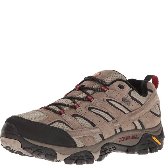 MERRELL MENS MOAB 2 WTPF HIKING SHOE, BARK BROWN, 10 WIDE US